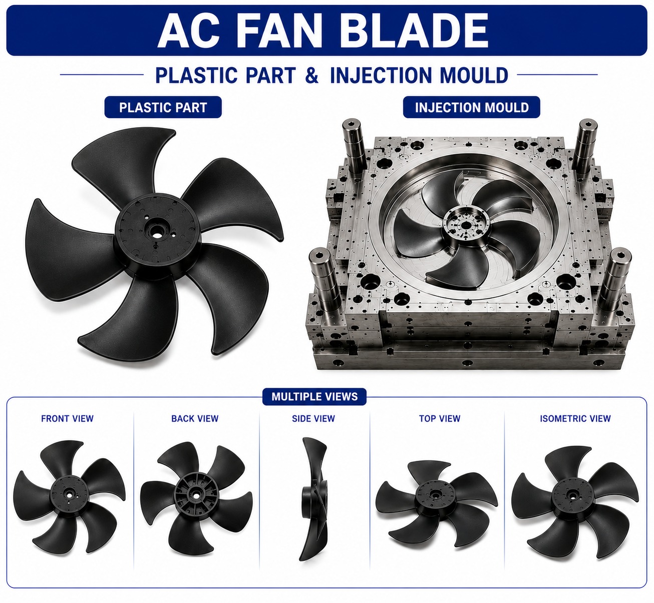 AC Plastic Fan Blade